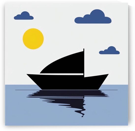 boat silhouette by Kawtar el harda