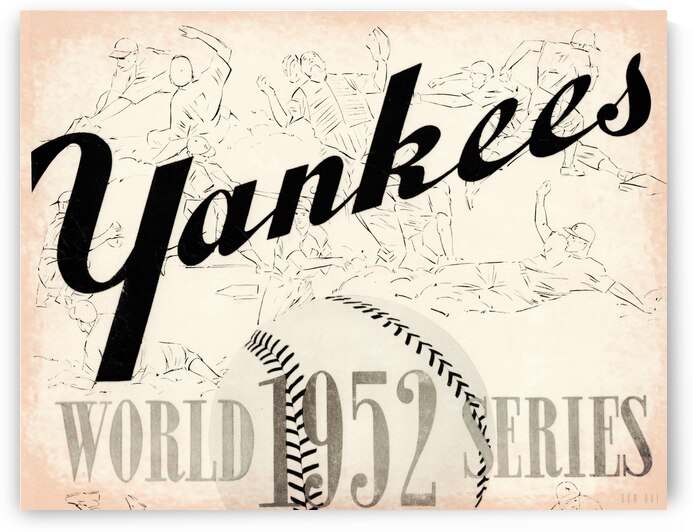 1952 World Series Yankees Cover Art Remix by Row One Brand