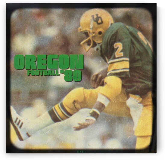 1980 Oregon Football Viewfinder Slide Art by Row One Brand