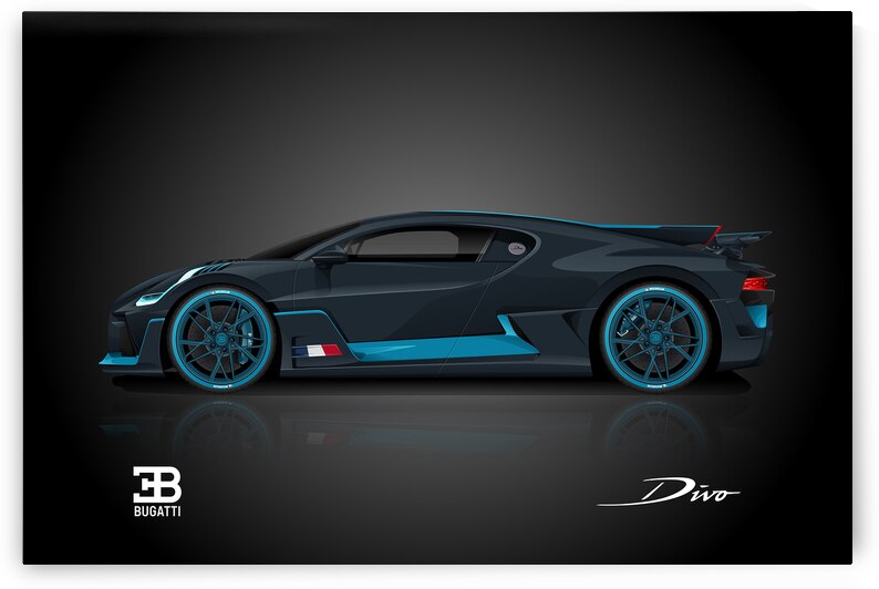 Bugatti Divo Automotive Print by Conceptual Photography