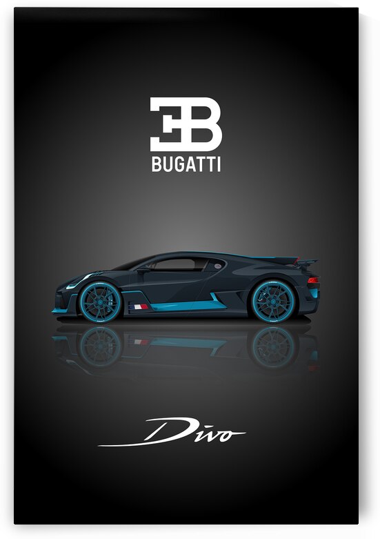 Bugatti Divo Automotive Print by Conceptual Photography
