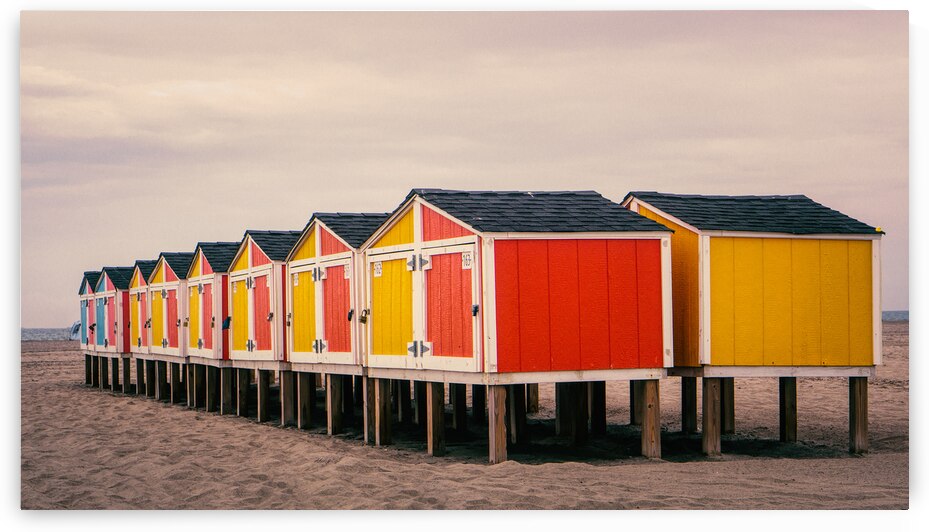 Wildwood Beach Colorful Lockers by Jason Fink