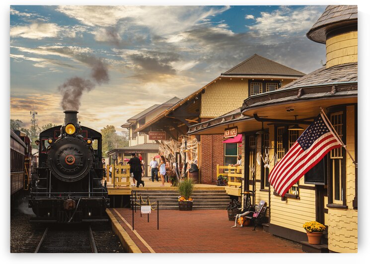 New Hope Railroad Steam Locomotive No 40 by Jason Fink