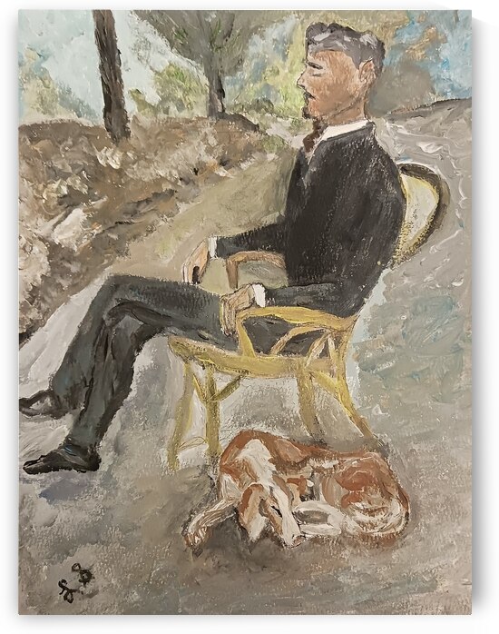 20241023 19460 Dog nap by Lawrence Silver Art