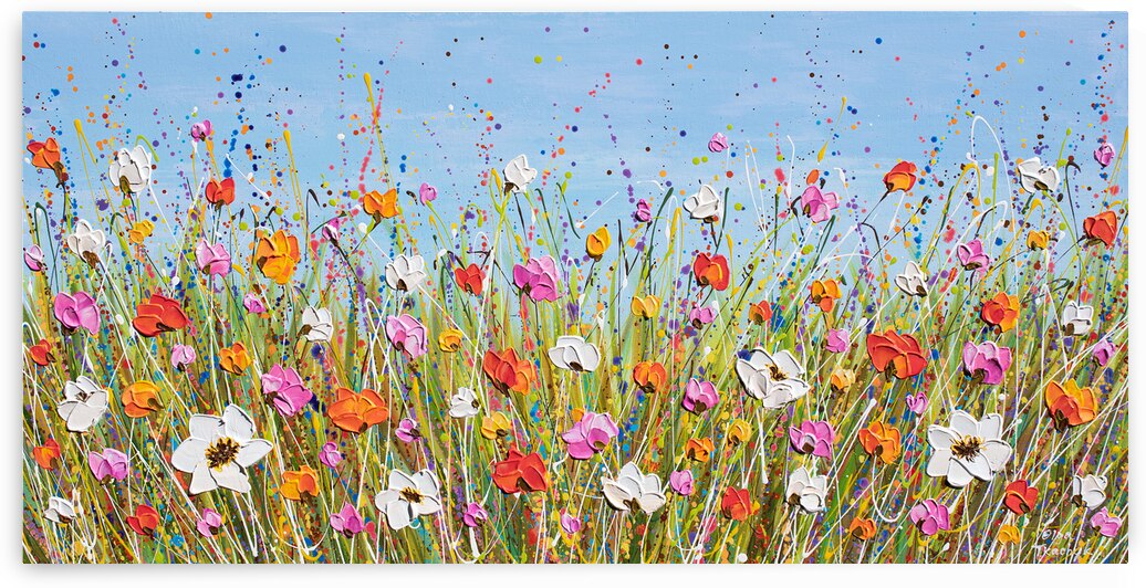 Bright Flower Field by Olga Tkachyk