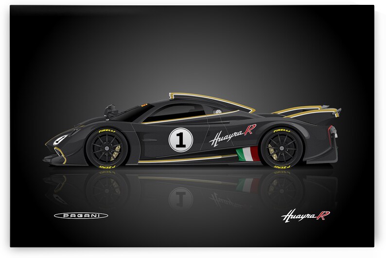 Pagani Huayra R Automotive Print by Conceptual Photography