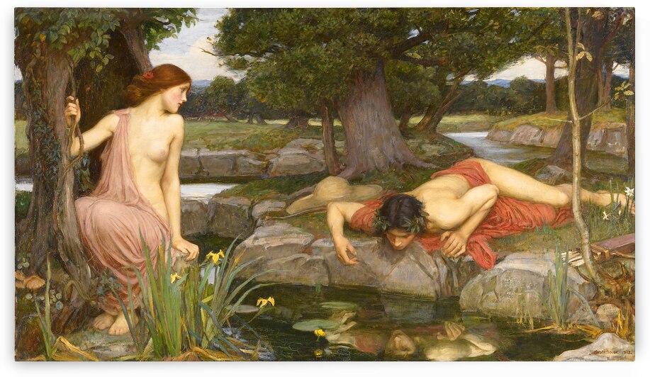 John William Waterhouse - Echo and Narcissus by Wirla