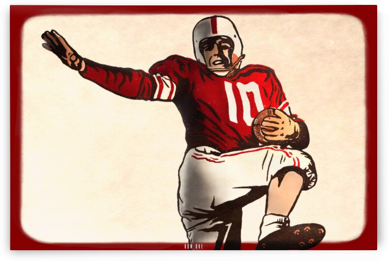 Vintage Oklahoma Football Decal Art by Row One Brand