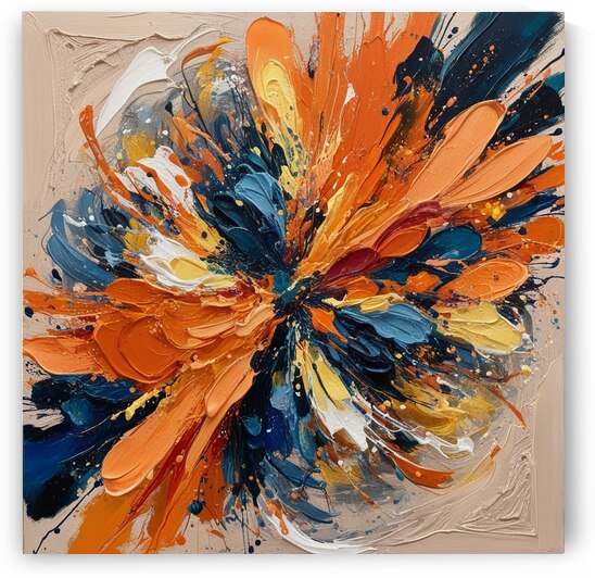 Abstract painting by Kawtar el harda