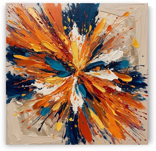 Painting abstract by Kawtar el harda