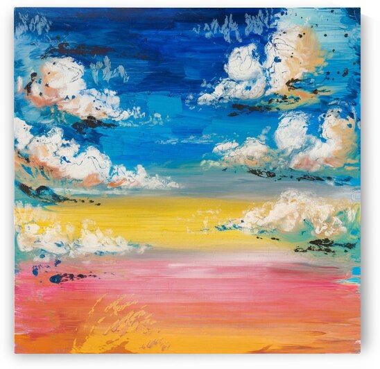 A beautiful abstract painting by Kawtar el harda