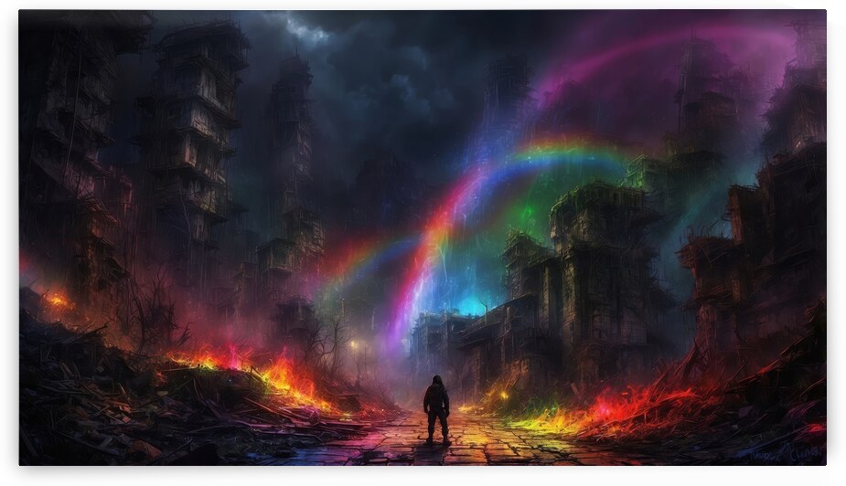 Chaotic Rainbows Even in Chaos there is Beauty  8 by The Mabazza Foundation 