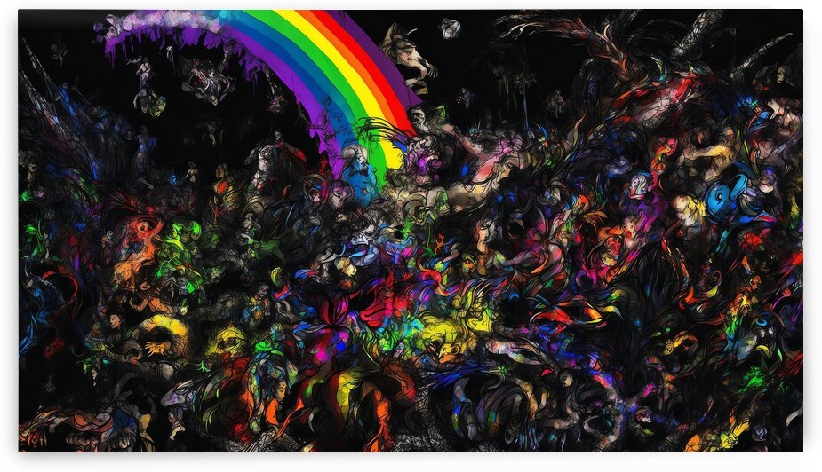 Chaotic Rainbows Even in Chaos there is Beauty  10 by The Mabazza Foundation 