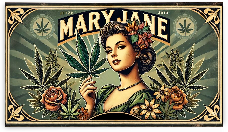 Mary Jane Vintage  Style by Art by Josh