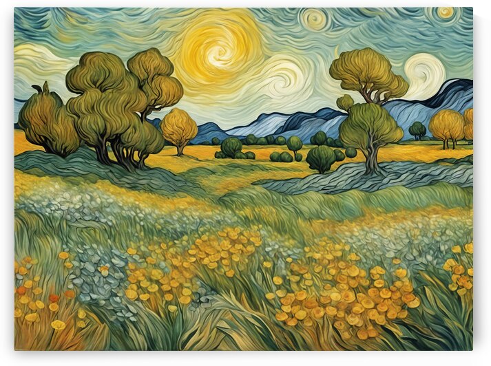 Van Gogh Style nature-inspired Landscape Print by Ruggeri