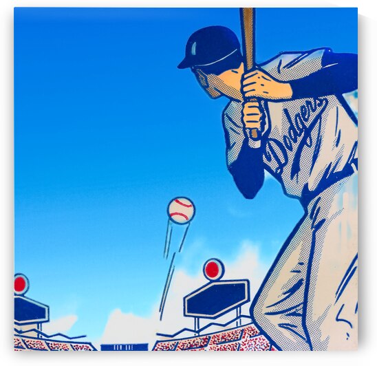 LA Dodgers Baseball Art Remix by Row One Brand