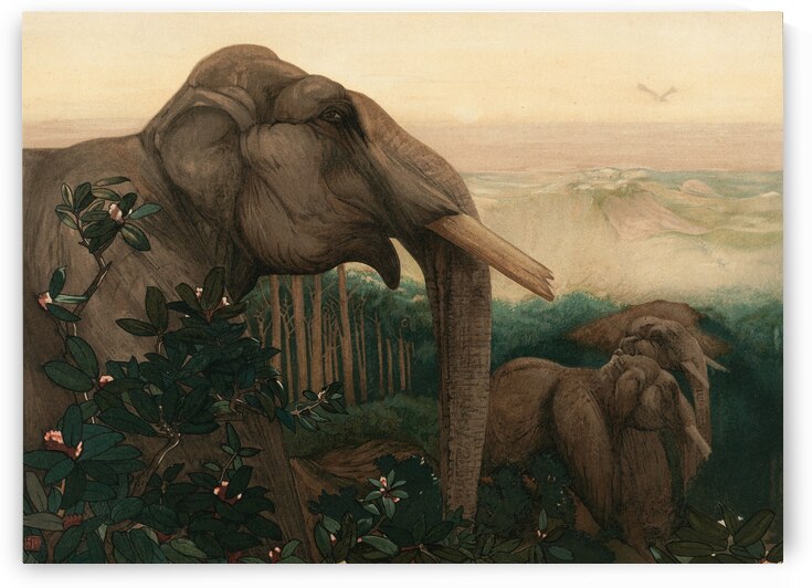 Toomai of the Elephants [1903] by Charles Maurice Detmold [1883–1908] by MyCozyFineArt