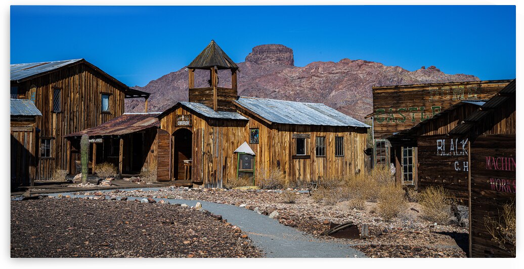 Frontier Silence Beneath Azure Skies by Dream World Images