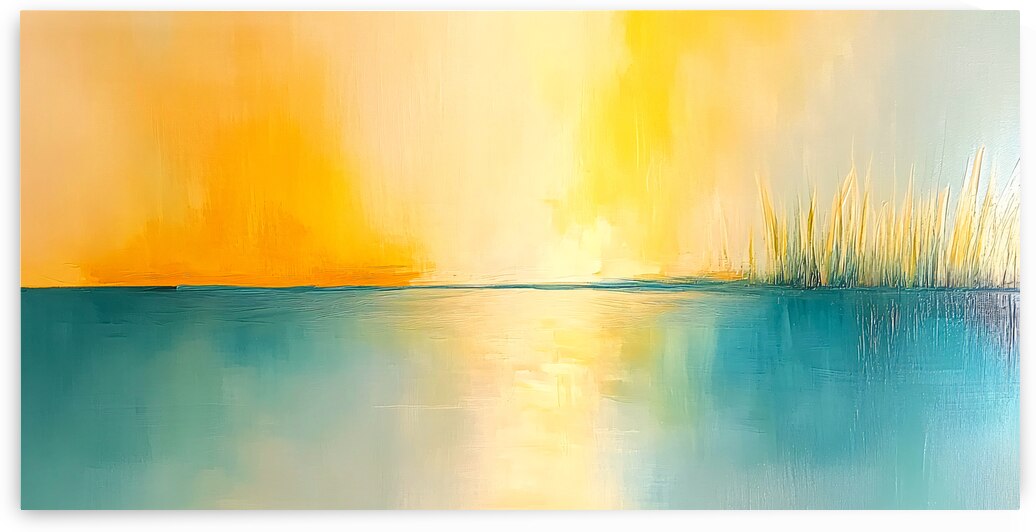 Abstract Turquoise and Orange by Travelling Light