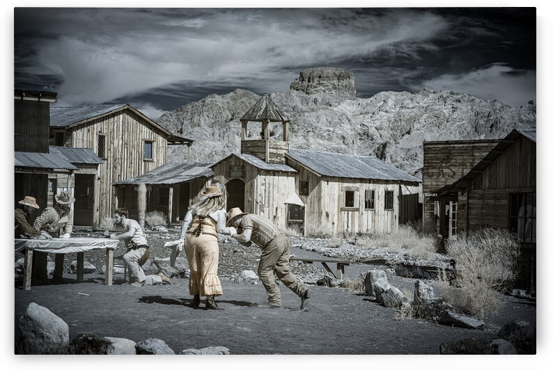 Timeless Liveliness in a Desert Town by Dream World Images