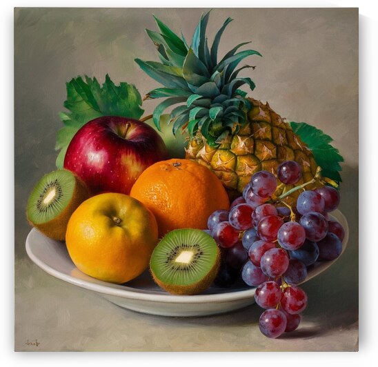 a masterful oil painting depicting a bountiful bo by Alaa khaled