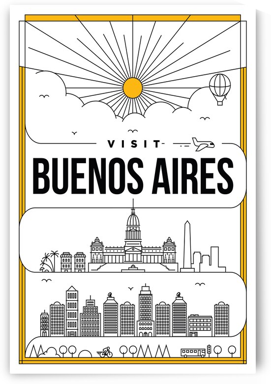 Buenos Aires Argentina Travel Print by Conceptual Photography