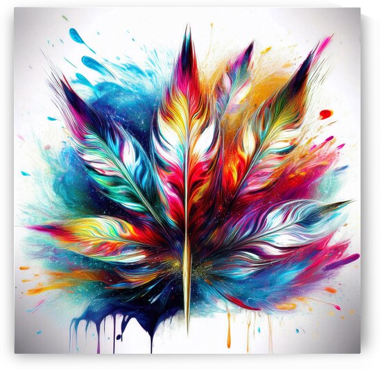 CannaColor Pop Art Hemp Leaf by Art by Josh