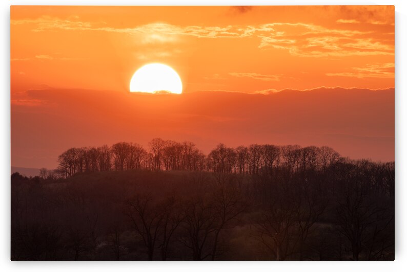 Closeup Sun Setting from Observation Trail by Jason Fink