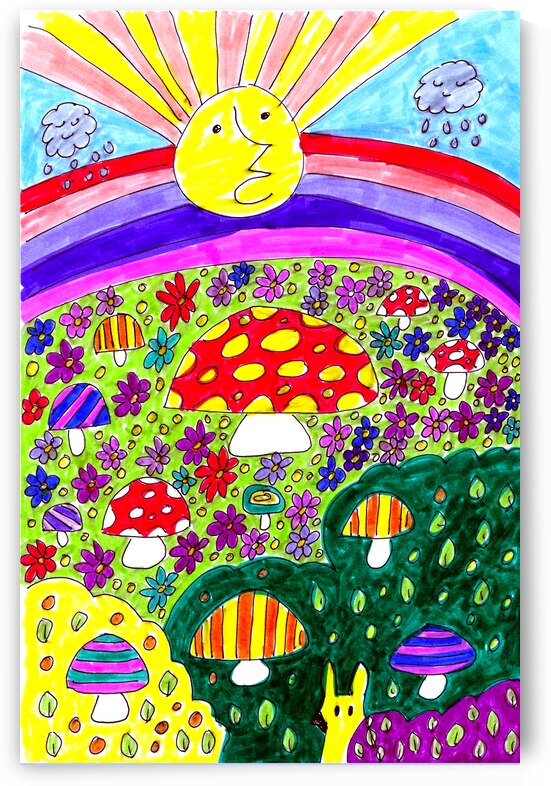 Abstract Doodle Art Sunshine and Showers by Catriona Roberts Nature Photography and Designs