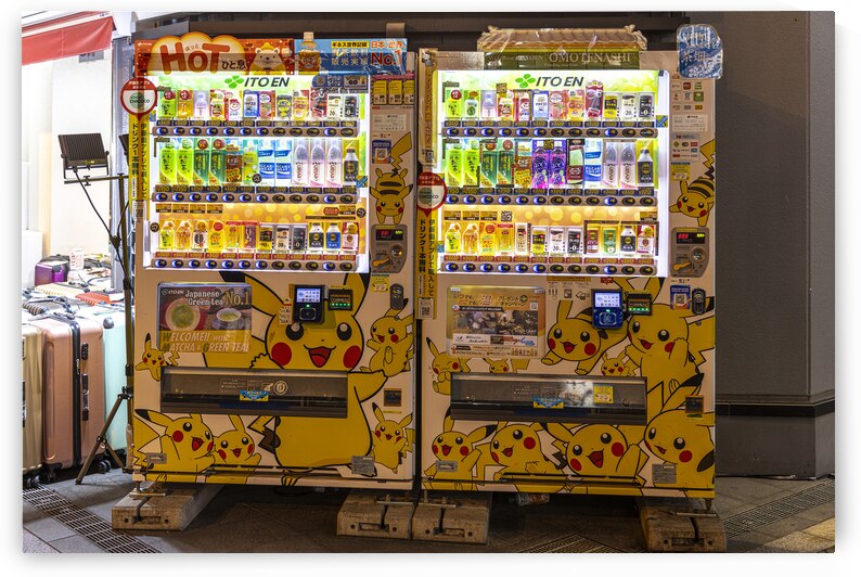 Pikachu themed vending machines  by Gualtiero Boffi