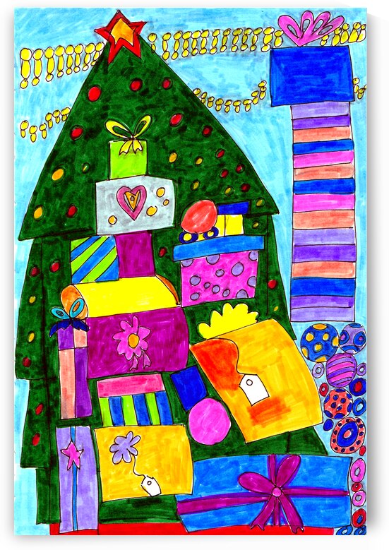 Abstract Doodle Art Festive Season by Catriona Roberts Nature Photography and Designs