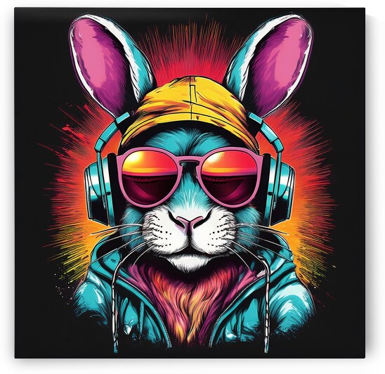 Hip Hop Bunny by Art by Josh