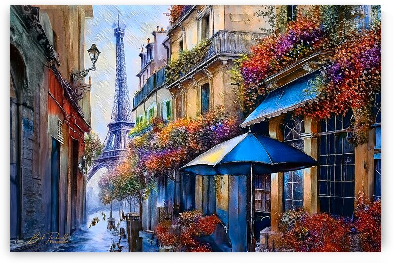 A paris street 3 signed by Bob Tamburello