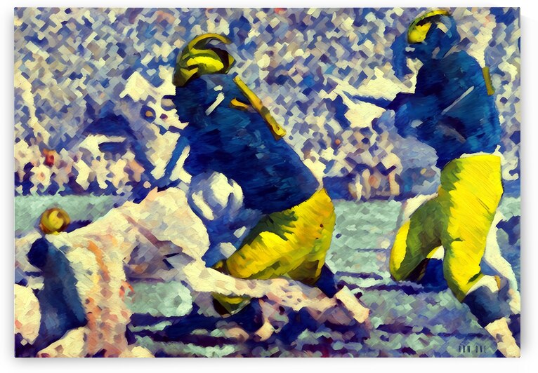 1957 michigan football painting row one by Row One Brand