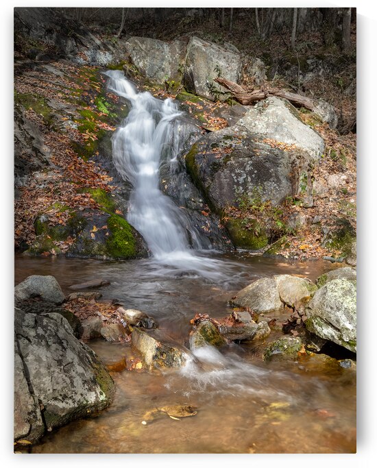 Blue Ridge Parkway Autumn Cascade by Norma Brandsberg Photography