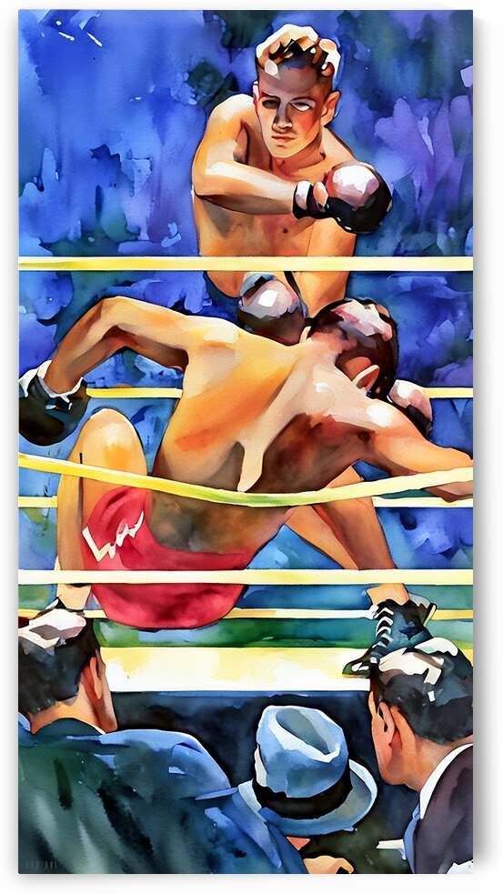 1940 Boxing Art  by Row One Brand