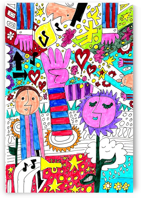 Abstract Doodle Art Elements by Catriona Roberts Nature Photography and Designs