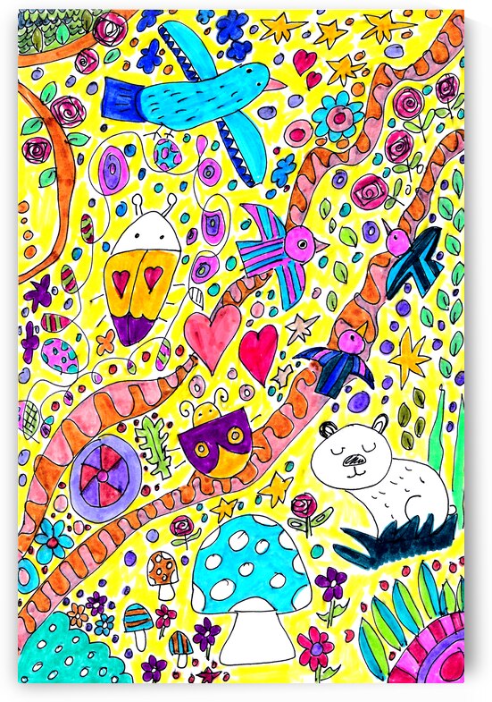 Abstract Doodle Art Fun Design by Catriona Roberts Nature Photography and Designs