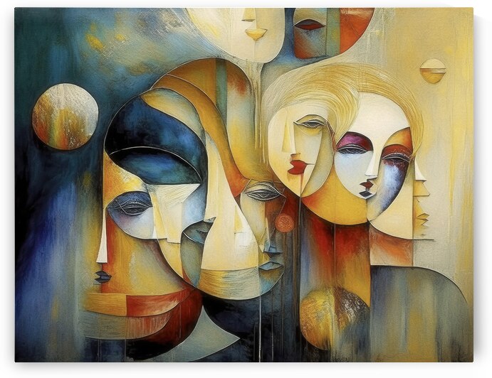 Faces Facing Every Which Way by Thea Menagh