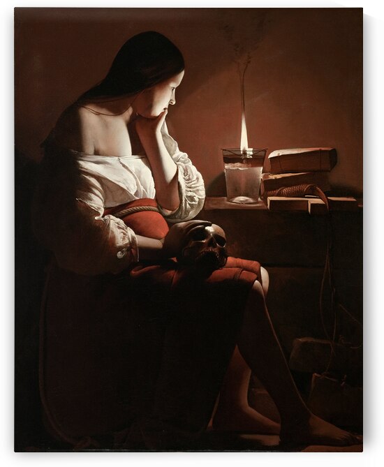 Georges de La Tour - Magdalene with the Smoking Flame 1640  by Wirla