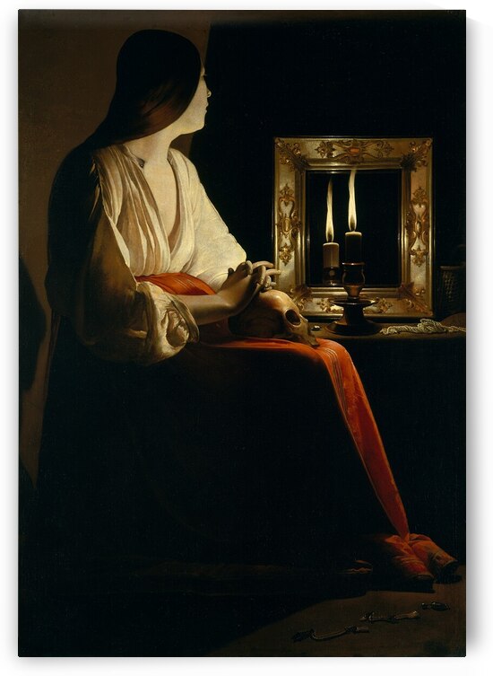 Georges de La Tour - The Penitent Magdalene by Wirla