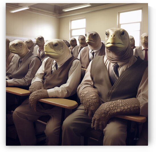 DM- Turtles in the Class 002 by Mantegh Studio