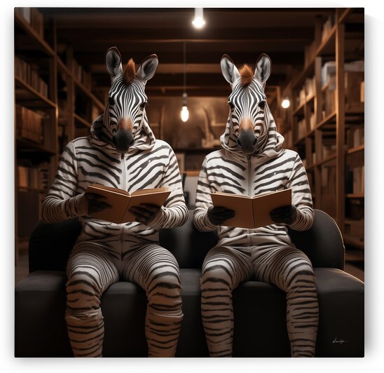 DM-Zebras at library by Mantegh Studio