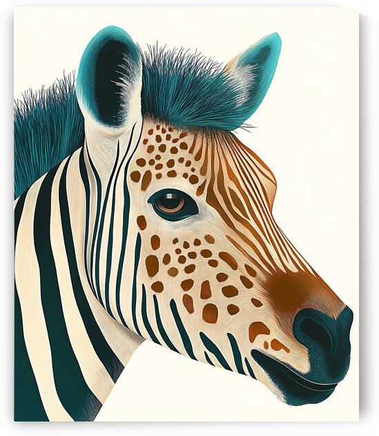 Exotic Zebra Portrait by Travelling Light