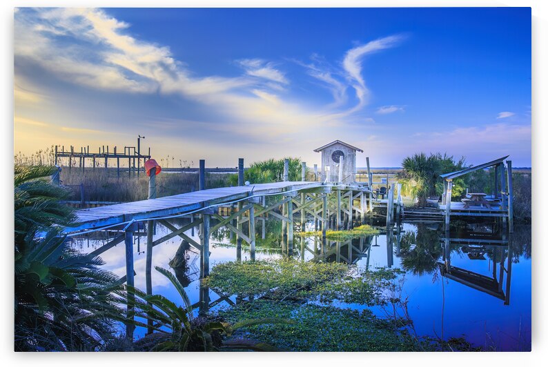 The Ultimate Fishing Cabin in the  Bayou by Norma Brandsberg Photography