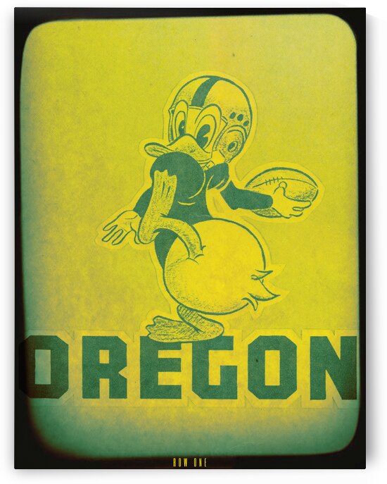 Oregon Duck Football Cartoon Viewfinder by Row One Brand