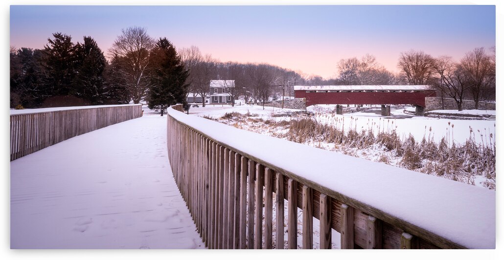 Covered Bridge Park Winter Greenway by Jason Fink