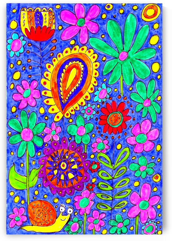 Abstract Doodle Art Garden Fun by Catriona Roberts Nature Photography and Designs