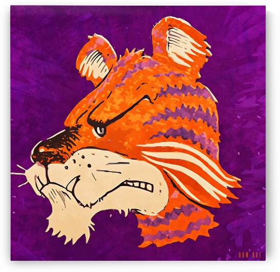 1959 Clemson Tiger Art by Row One Brand