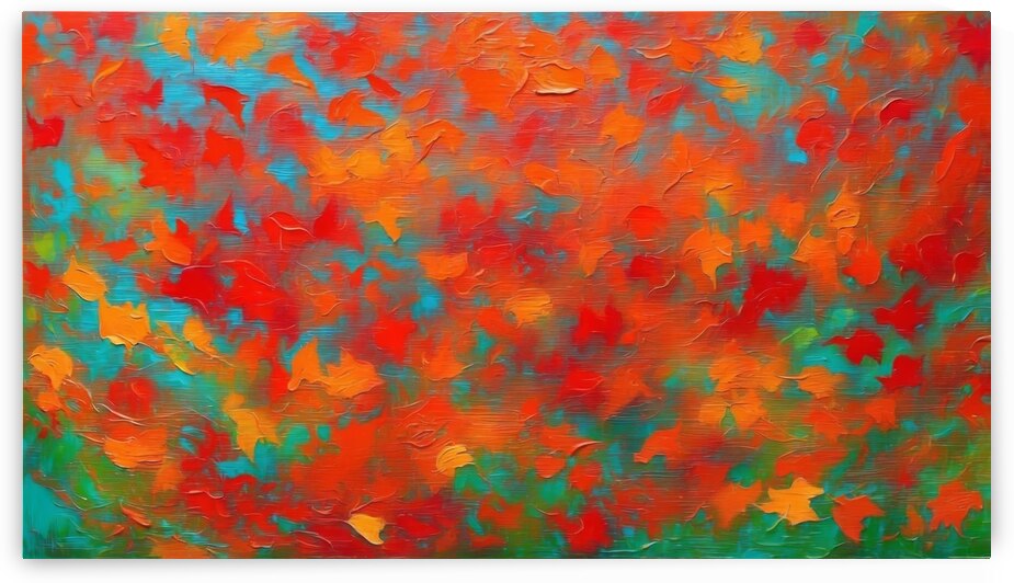 Red Autumn in Impasto 3 by The Mabazza Foundation 